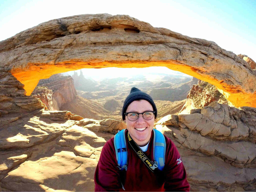 national park selfie of man smiling