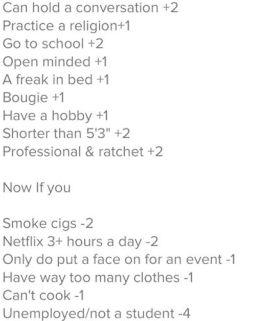 tinder profile bio full of demands for potential matches