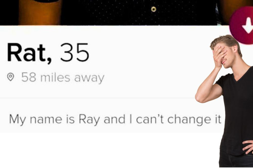 incorrect funny tinder name, not possible to change tinder name