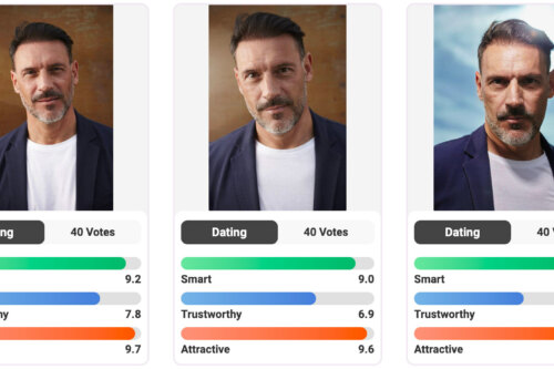 How tiny changes alter photofeeler scores- three different photo tests of the same man