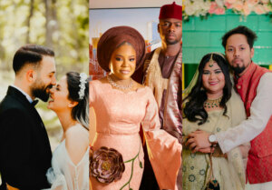 three different couples from all over the world