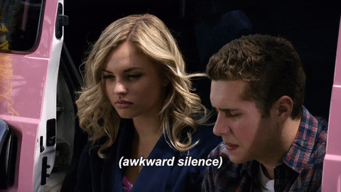 awkward silence gif